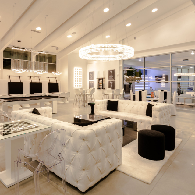 Rockpoint Apartments - Clubhouse Well Lit Luxury Lounge Area  Rockpoint Apartments - Clubhouse Well Lit Luxury Lounge Area